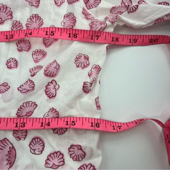 Julia Amory India Amory Ruffle Shirt Dress in Clambake Shell Pink M Tuckernuck - Picture 6 of 8